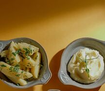 Отварной картофель со сливочным маслом