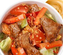 Салат с жареной курицей по-азиатски