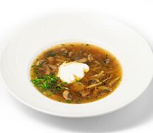 Суп с белыми грибами и шампиньонами 