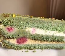 Торт Фисташка-малина