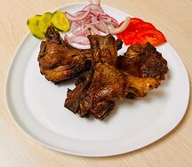 Корейка баранья на мангале 