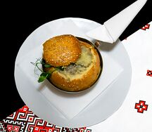 Жюльен с курицей и грибами