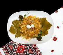 Салат Гнездо перепелки