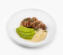 Медальоны с картофелем и соусом