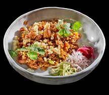 Японский рис с цыплёнком и овощами