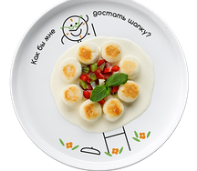Мини-сырники с ванильным кремом и клубникой