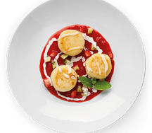 Сырники с клубничным кули