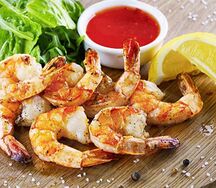 Тигровые креветки на мангале