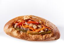 Шаурма в булочке со свининой