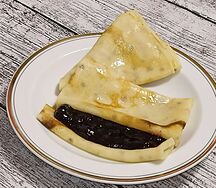 Блинчики с черникой