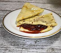 Блинчики с клубникой