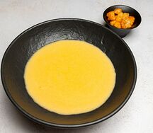 Крем-суп из батата с лососем