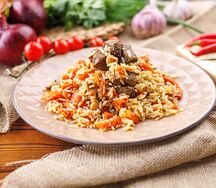 Плов с говядиной