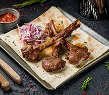 Шашлык из бараньей корейки