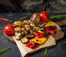 Ассорти из овощей на мангале