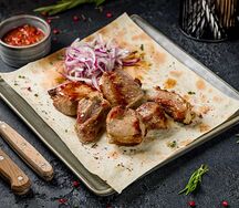 Шашлык из бараньей мякоти 