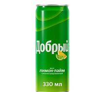 Добрый Лимон-лайм 0,33 ж/б [ат]
