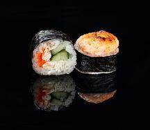 Калифорния запеченная с креветками