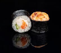 Калифорния запеченная с лососем
