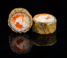 Калифорния с лососем теплая