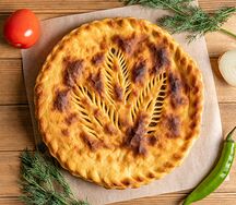 Мясо рубленое - осетинский пирог Княжеский