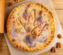 Вишня с творогом - осетинский пирог