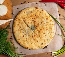 Свекольные листья, сыр - осетинский пирог