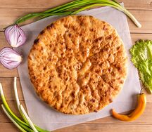 Семга, сыр - осетинский пирог