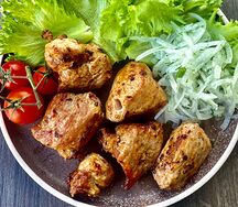Шашлык из cвинoй шеи