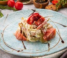 Салат с копченной курицей