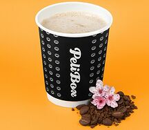 Кофе латте цветы сакуры