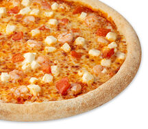 Пицца Томатная с креветками