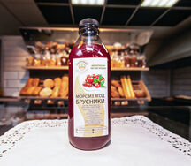 Морс из ягод брусники