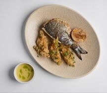 Dorado con verdure