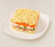 Салат Мимоза с тунцом 