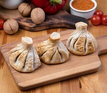 Хинкали жареные с бараниной