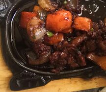 Говядина на сковородке