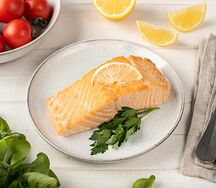 Стейк из семги паровой