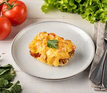 Минтай запеченный с крабовым мясом