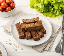 Гренки бородинские с семенами подсолнечника