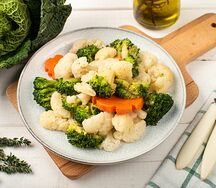 Капуста цветная и брокколи отварная