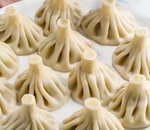 Хинкали со свининой и говядиной