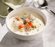 Уха со сливками