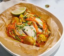 Дорадо с овощами