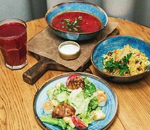 Обед из трех блюд