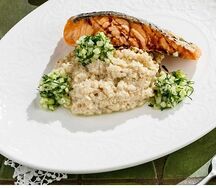 Филе морской форели с подкопченным киноа