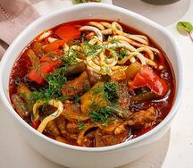 Лагман с ягненком