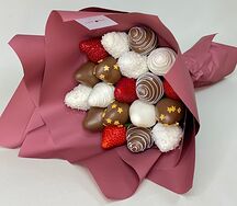 Букет из клубники в шоколаде №3