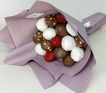 Букет из клубники в шоколаде 16 ягод №1