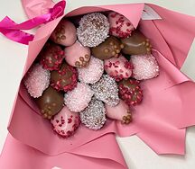 Букет из клубники в шоколаде 19 ягод №1